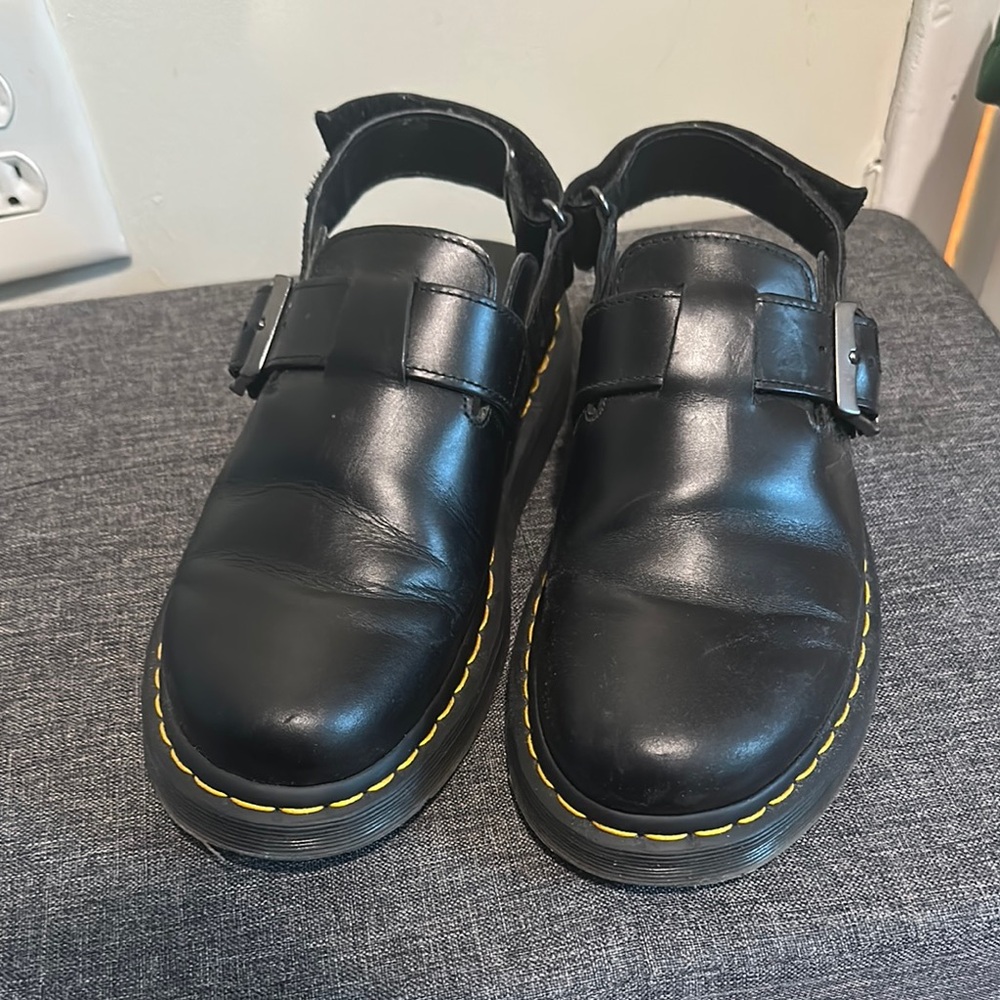 Dr. Marten Jorge II Brando Leather Slingback Mules